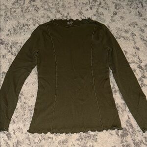 Maurices Olive Green Long Sleeve Top